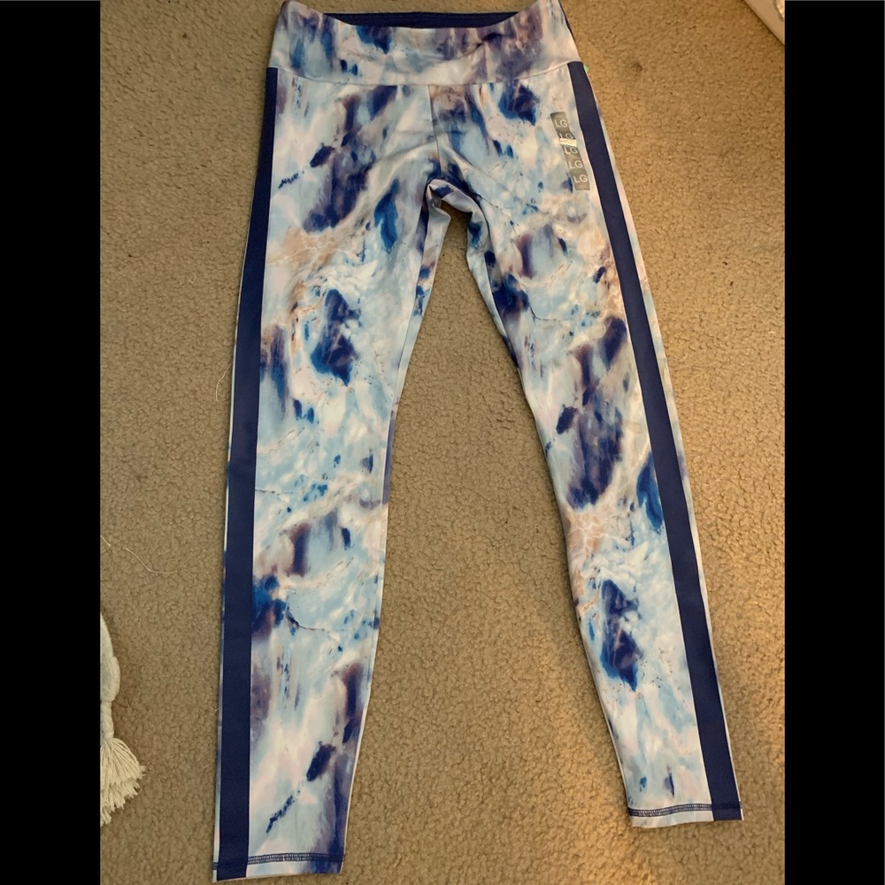 Marble Tie Dye yoga Pants - Sz L - NWT